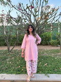 Bubbly Pink Palazo Co-rd Set