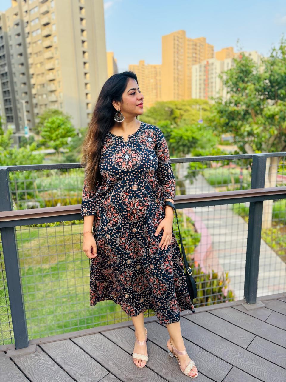 Celestial Mirror Three-Piece Ethnic Suit Set