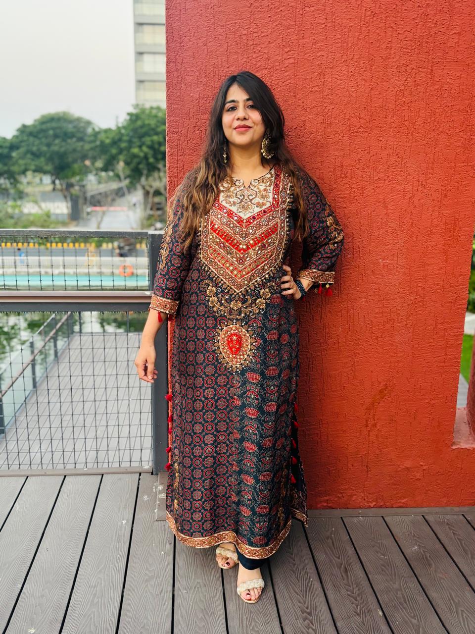 MULTICOLURED FIRAN STYLE DRESS