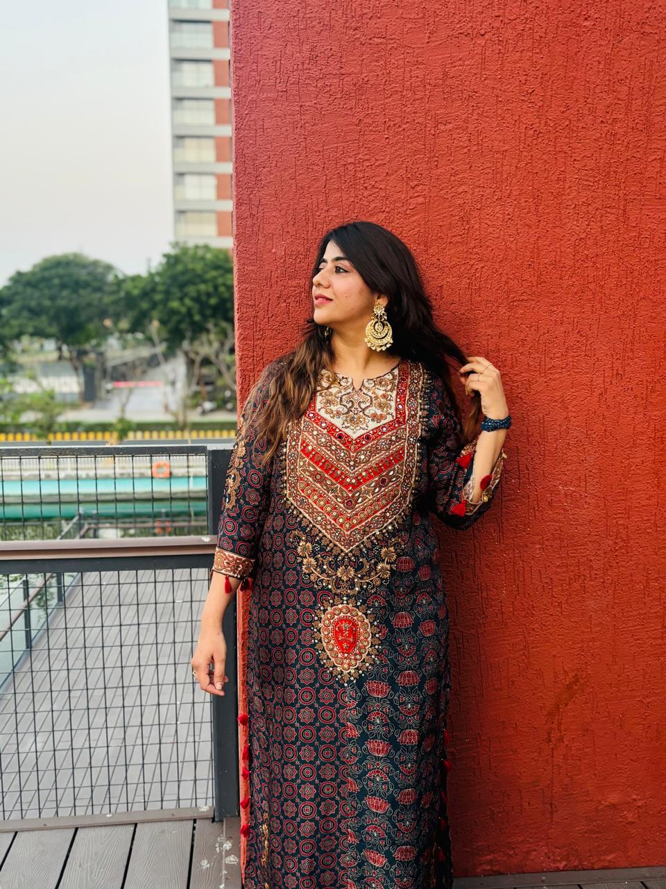 MULTICOLURED FIRAN STYLE DRESS