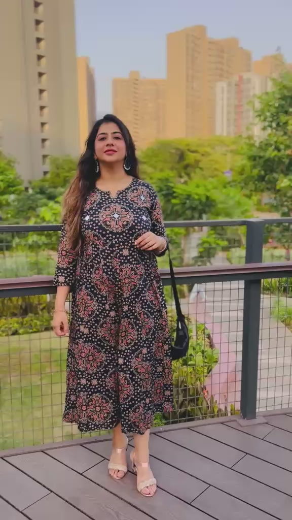 Celestial Mirror Three-Piece Ethnic Suit Set
